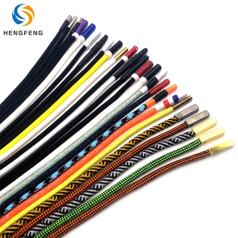 Custom Metal Gold Aglet Rope Crimp End Drawing Tips Logo Clothes Pants Garment Drawstring