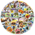 E-100pcs Dinosaur Animal Stickers for Cartoon Personality Fashion Suitcase Scooter Scooter Dinosaur Stickers in Stock Decoration