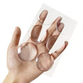 Leris Door Stopper Selfadhesive clear Buffer Wall Guard Rubber Buffer protection Door Stop Stopper Wall Protector From Door Knob