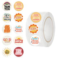 500Pcs VSCO Sunshine English Phrases Roll Stickers 1 Inch Positive Thank You Envelope Sealing Sticker