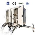 2 Toilet  Portable High-End Portable Restroom Trailer | DOT Certified & VIN Available Outdoor