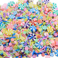 500g/Bag Christmas Holiday Sprinkles Xmas Peppermint Candy Heart Diamond Snowflake Clay Slice Slime Art for Holiday Decoration