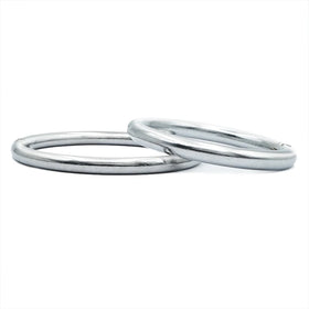 Zhimuren Silvery Carbon Steel Calf Nose Ring Weaning Device No Punching Required Durable 10cm Cattle Nose Rings