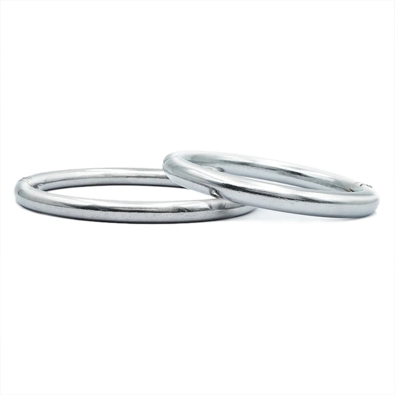 Zhimuren Silvery Carbon Steel Calf Nose Ring Weaning Device No Punching Required Durable 10cm Cattle Nose Rings
