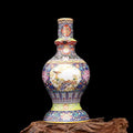 Quality Cheap Price Imitating Qing Yong Zheng Ceramic Jingdezhen Antique Enamel Flowers and Birds Pattern Pagoda Vases