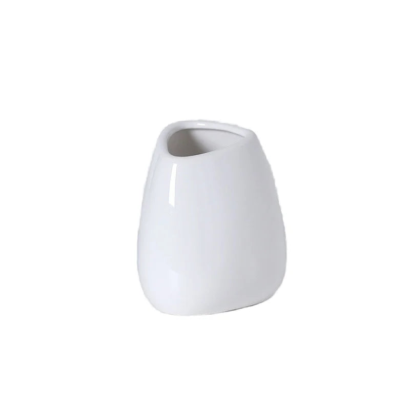 Modern Simple Handmade Porcelain Goose Egg Vase Small Nordic Style Christmas Home Decoration
