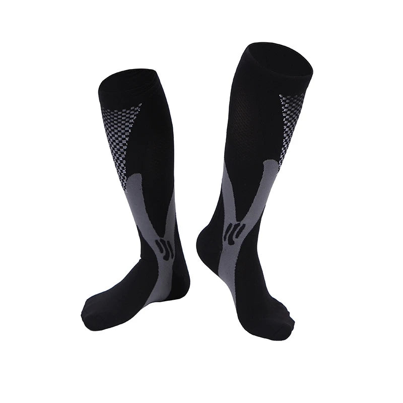 Hot Sell High Stretch Cycling Stockings Men and Women Sports Football Compression Socks