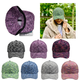 Custom logo Space Dye Casual Nylon Spandex Trendy Outdoor Sports Stripe Printed Stretchable Baseball Cap for Men Women