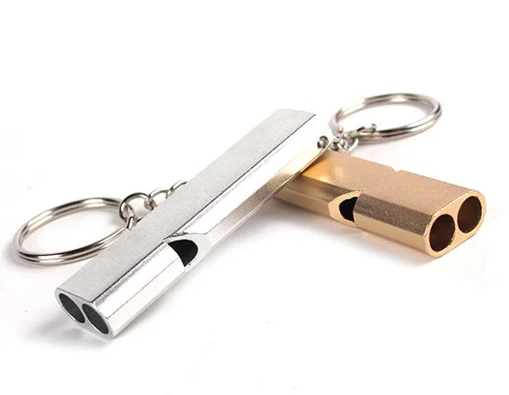 Mini Metal Aluminum Alloy Whistle Survival High Frequency Keychain Whistle MegaBDM
