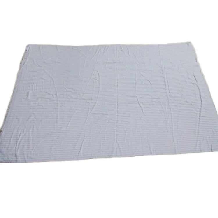 Custom Logo White 100% Polyester Microfiber Hajj Ihram Towels Soft Dry Woven Clothes for Hajj and Umrah High Water-Absorbing