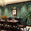 Cross Border Thickened 3D Self-adhesive Non-woven Wallpaper for Bedroom Warm Living Room Background American Style Wallpaper