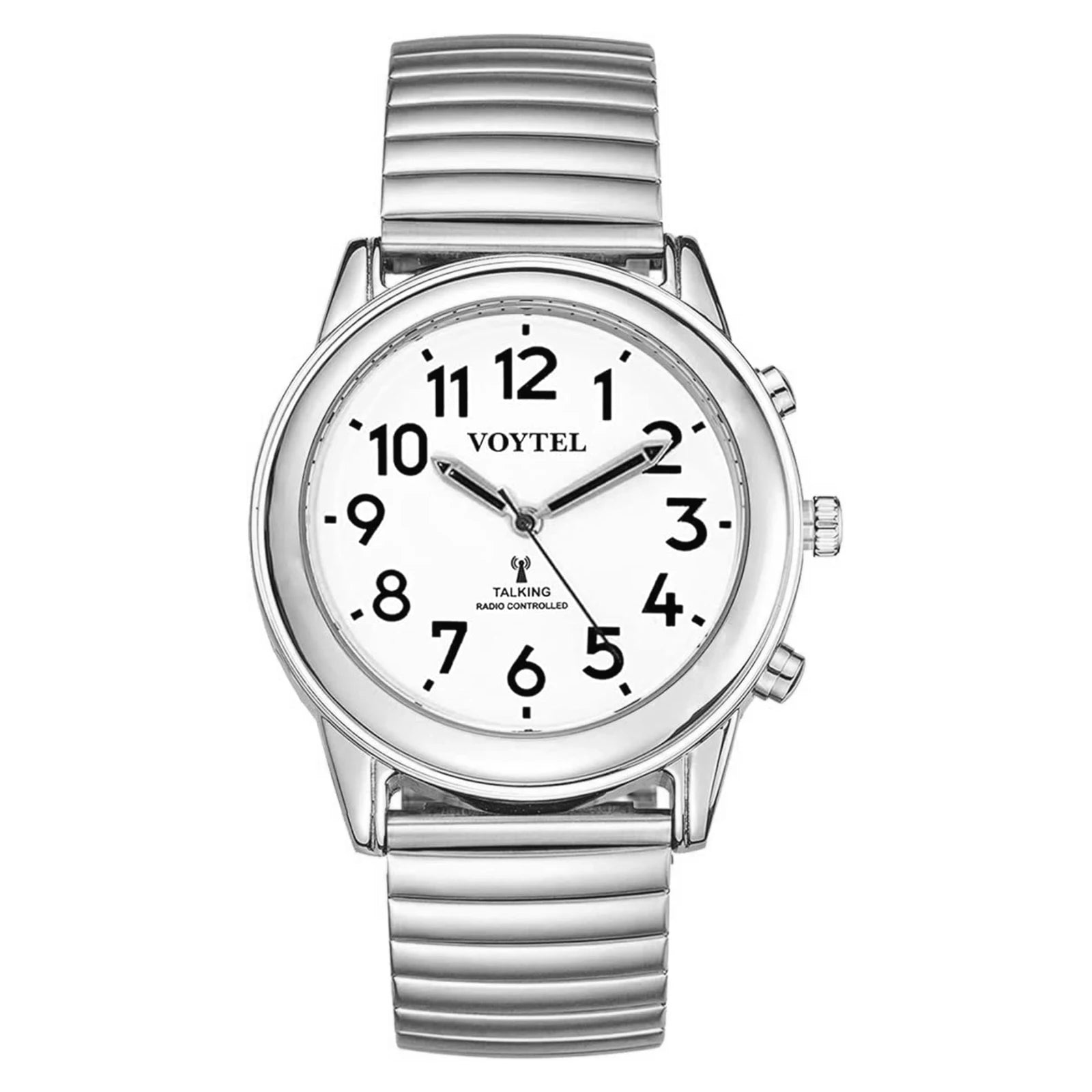 English Spanish French German Talking Time for Seniors Men Atomic Talking Watch With Loud Alarm Clock for Visually Impaired