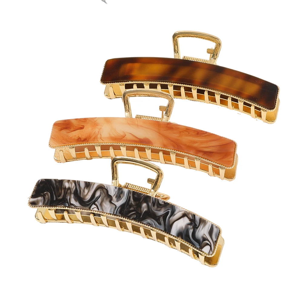 Sewingman B0081 Wholesale Retailers Retro Metal Acrylic Big Clips Hair Claw