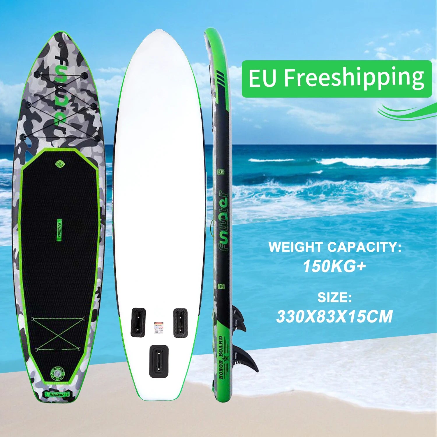 Fly Eagle Hot Sale Portable Inflatable Standup Paddle Board Drop Stitch Material Water Sports Equipment Surf Sup Paddleboard