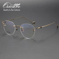 Luxury Brand Rimless Vintage Trendy Chrome Lunette Sans Monture De Luxe Men Eyewear Titanium Eye Glasses Hearts Eyeglasses Frame