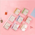 Korea Style PVC Album Multi-Color Clear Plastic Binder Cover with 3 Rings Loose-Leaf Binding Box Packing