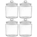 Wholesale Home Kitchen Restaurants Wide Mouth Eco-friendly Classic 1L 2L 4L Cookies Food Grade Container Glass Jars with Lids