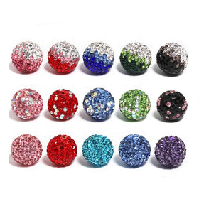 Wholesale 16mm (10pcs Bag)Round Bright Shiny Colorful Chunky Resin Beads Bayberry Ball Beads for Bracelet Jewelry Making