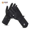 Men's 7.4v USB Rechargeable Ski Gloves Waterproof Polyester Hand Warmer Glove Liner for Winter Sports Thermal Heat Snowboarding