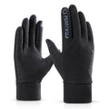 Custom Logo Anti Slip Touchscreen Warm Men Thermal Fleece Lining Winter Riding Cycling Gloves