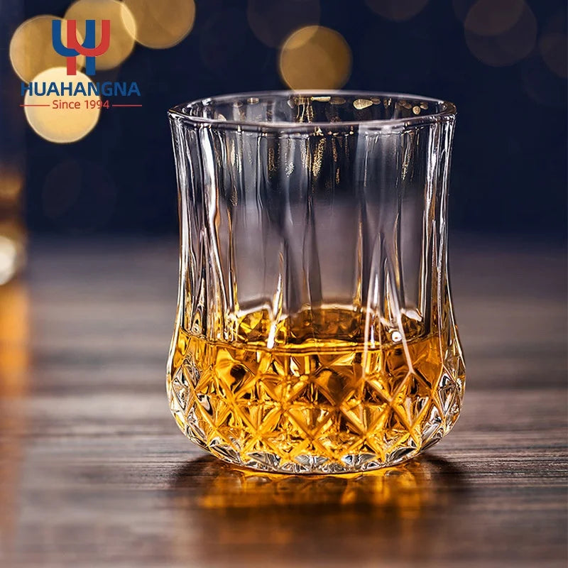 320ml Old Fashioned Tumblers Home Bar Crystal Diamond Whisky Glass for Cocktail Vodka Rum Liquor for Tequila Carton
