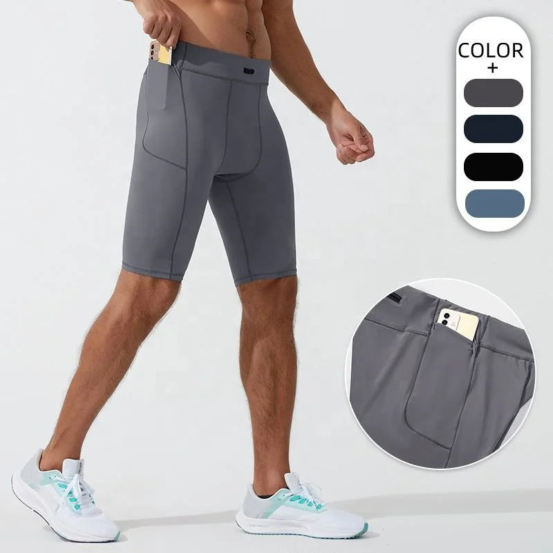 Wholesale Performance Bike Shorts With Pockets Biker Cycling Athletic Gym Compression Shorts for Men