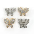 For Deepeel BF778 Classic Handbag Decorative Studs Button Nail Buckles Rhinestone Butterfly Shape Rivet Screw Ring Bags Hardware