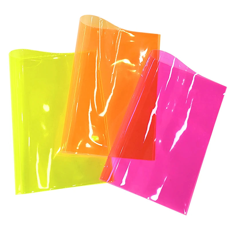 Overseas Warehouse Delivery 30x135cm 0.4mm Bright Glossy Soft Pvc Sheet Roll Pvc Transparent Colors Film for Making Bag