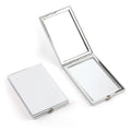 Blank  Compact Double Sided Mirror Button Makeup Mirror Laser Engraving Logo