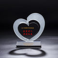 OLD STYLE Customized Free Laser Engraved Eco-Friendly Handmade UV Printed Crystal Award Trophy Flower Theme for Sports Team