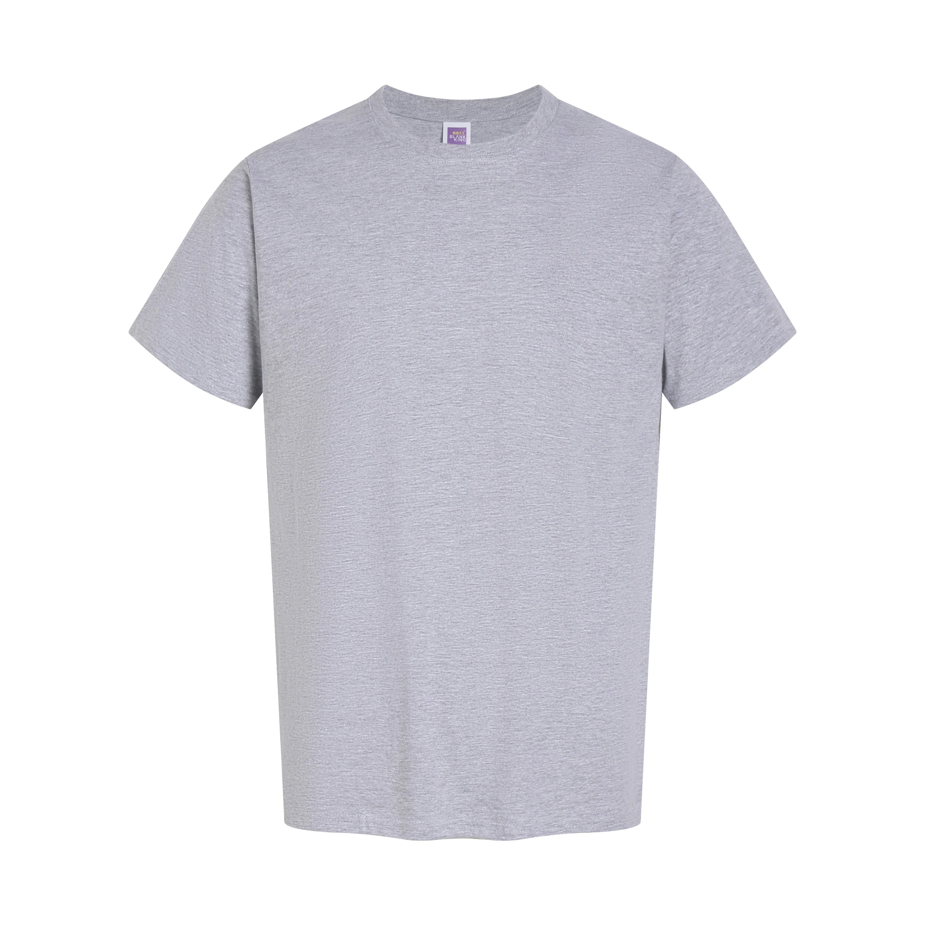 Custom Logo T Shirt 100% Cotton Oversized T-shirts for Men Round Neck Short Sleeve T-shirt Breathable Summer Blank T Shirts