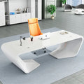 Office Building Creative  White Table Furniture Luxury Office Desks Executive Office Desk for Hotel