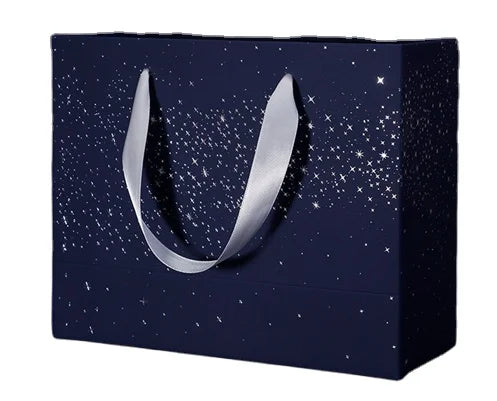 Starry Design Reusable Luxury Paper Gift Bags With Handles for Special Occasions