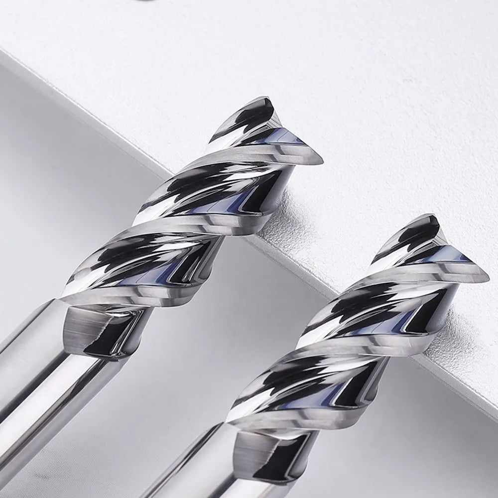 Cnc Milling Cutter Woodworking Tools 3 Flutes Carbide End Mill Aluminum Copper Wood Cutting Tools Tungsten Steel Milling Cutter