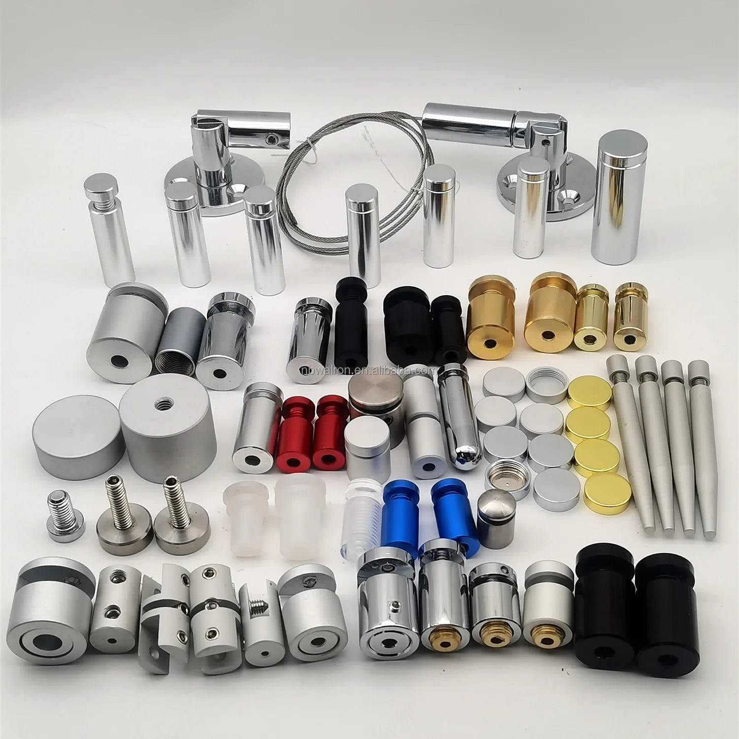 Glass Standoff Stainless Steel Mounts Screw Aluminium Standoff Holder for Signs Desktop Acrylic Photo Frame Standoff