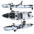 Hot Selling Single Seat 10.5FT Fishing Kayak Boat Foot Pedal Drive Electric Motor PE Plastic LLDE Water Sports River Rafting