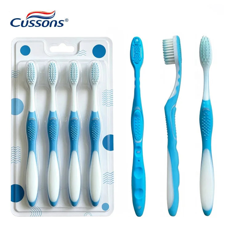 4PCS Toothbrush Private Logo Custom Package Escova De Dente Manufacturer Cepillo De Dientes Soft Toothbrush Oem Tooth Brush Set