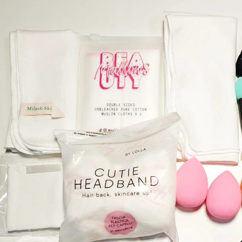 Eco-Conscious Low Waste Living Organic Muslin Exfoliating Face Cloth Reusable Face Cloth Makeup Remover