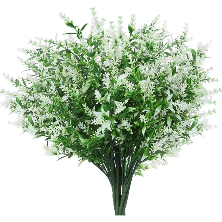 Artificial Lavender Bundles Plastic Outdoor Greenery Shrubs Indoor Hanging Planter Home Garden Decor Christmas 35CM