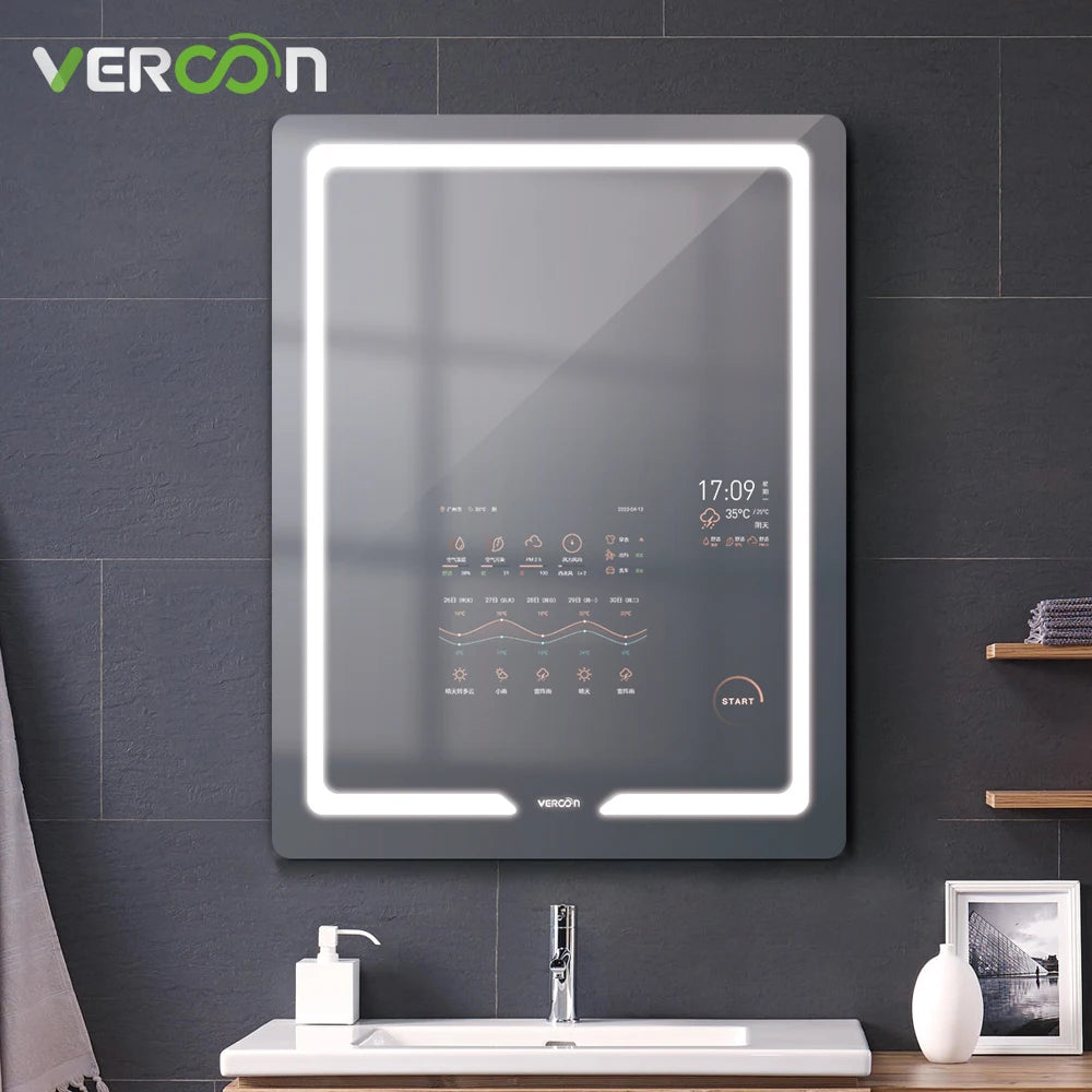 Vercon Sensor Smart LED Bathroom Mirror Android Smart Home Magic Mirror