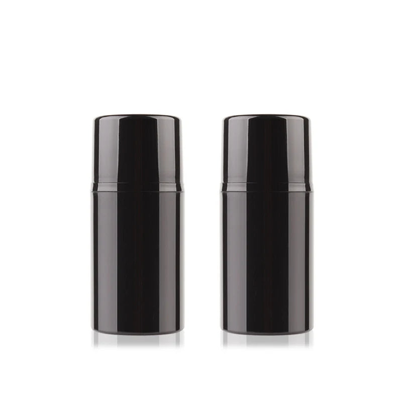 30ml 50ml 80ml 100ml 120ml 150ml Black Skin Care Cosmetic Plastic Bottles Vacuum Press Lotion Bottle Airless Bottle