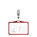 New Aluminum Alloy  Display Information Name Metal  Id Card Holder Badge With Lanyard Clip Accessories
