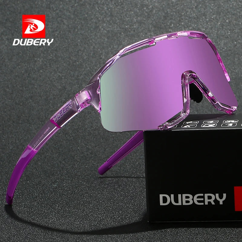 DUBERY Factory Unisex Uv400 big Sunglasses wholesale sports riding Fashion Sunglasses 2025 Polarized Lens clip on  Sunglasses