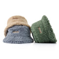 Brand New High Quality Custom Logo Furry Wool Fish Hat 3D Embroidery Bucket Cap for Ski Party Casual Use