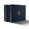 Customized Luxury Cardboard Packaging Flip Cover Magnetic Gift Box Black Gift Packaging Boxes With EVA MegaBDM