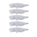 NO MOQ 67mm 6.89g Unpainted Fishing Lure Blanks ABS Popper Blank Crankbait LQN52