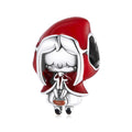 925 Sterling Silver Woman Jewelry Pendant Little Red Riding Hood Charm Beads Fit Bracelet Jewelry Making SCC1890