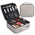 Portable Travel Makeup Case Makeup Train Case Makeup Case with Adjustable Dividers for Cosmetics Makeup Brushes Women