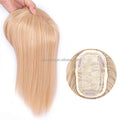 Wholesale Price Natural Black Silk Base Top Hairpiece Clip in Synthetic Hair Topper for Thinning Hair Women