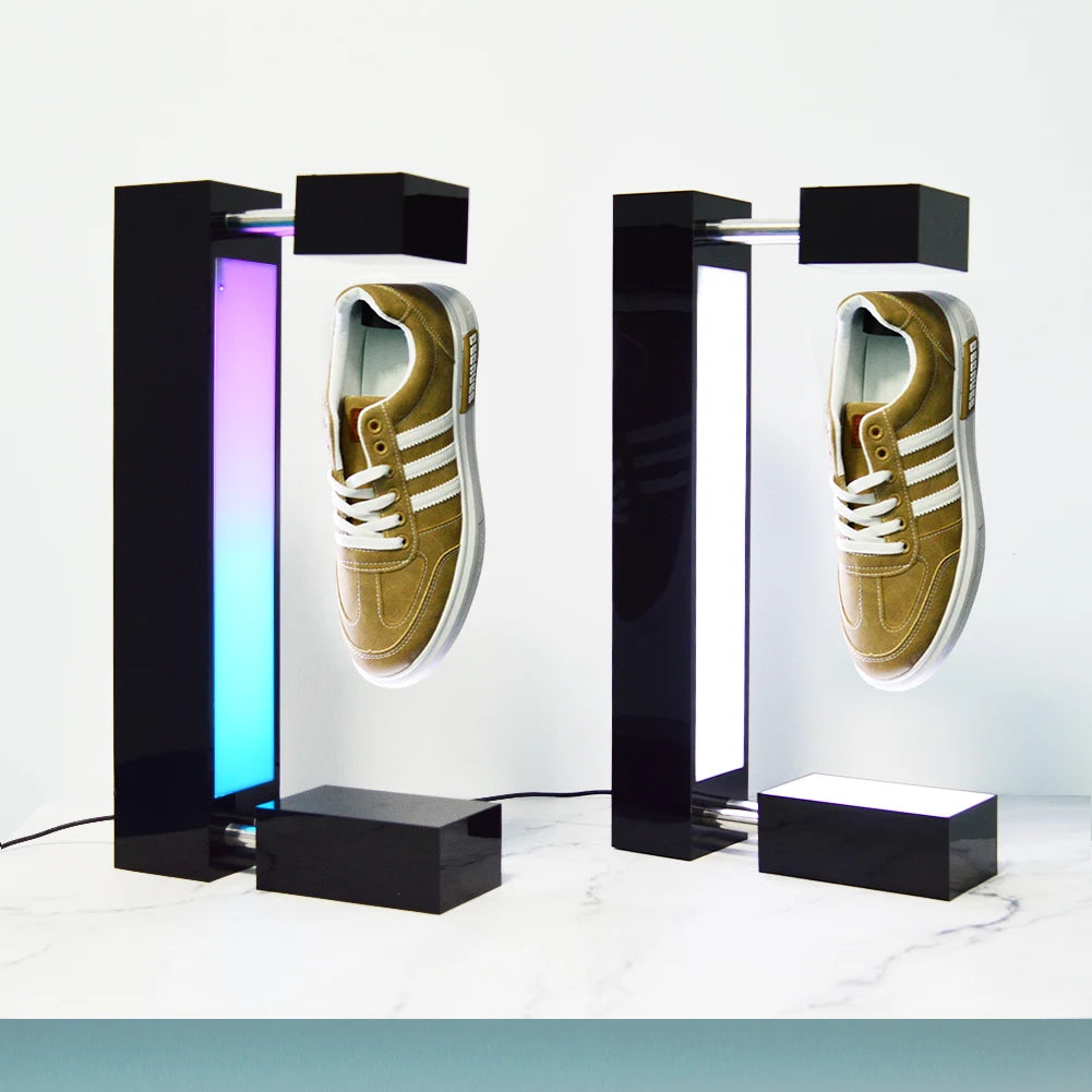 2025 Hot Sale Unique Design Magnetic Floating Levitating Shoe Display Rack